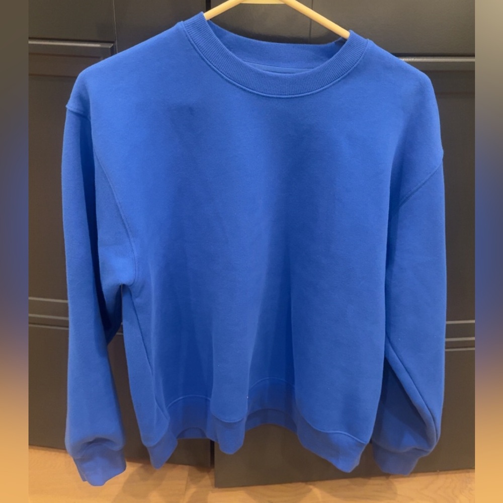 Aritzia Sweatfleece Cozy Blue Top